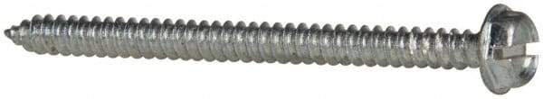 Value Collection - #10 Hex Washer Head Slotted Sheet Metal Screw - Steel, 2-1/2" Length Under Head, Grade 2 - USA Tool & Supply