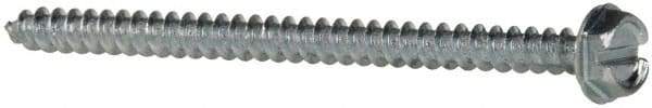 Value Collection - #10 Hex Washer Head Slotted Sheet Metal Screw - Steel, 3" Length Under Head, Grade 2 - USA Tool & Supply