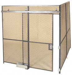 Folding Guard - 20' Long x 20" Wide, Woven Wire Room Kit - 2 Walls - USA Tool & Supply