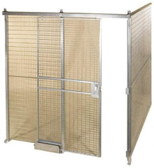 Folding Guard - 12' Long x 8" Wide, Welded Wire Room Kit - 2 Walls - USA Tool & Supply