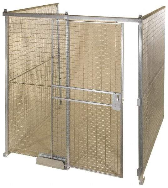 Folding Guard - 12' Long x 8" Wide, Welded Wire Room Kit - 3 Walls - USA Tool & Supply