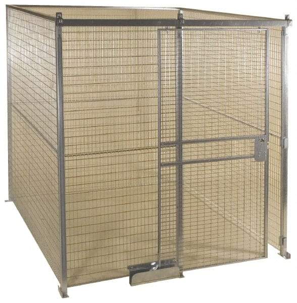 Folding Guard - 16' Long x 16" Wide, Welded Wire Room Kit - 4 Walls - USA Tool & Supply