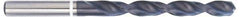 Accupro - #26 118° Cobalt Jobber Drill - TiAlN Finish, Right Hand Cut, Parabolic Flute, Straight Shank, 70mm OAL, DX Point - USA Tool & Supply