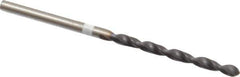 Accupro - #38 118° Cobalt Jobber Drill - TiAlN Finish, Right Hand Cut, Parabolic Flute, Straight Shank, 57mm OAL, DX Point - USA Tool & Supply