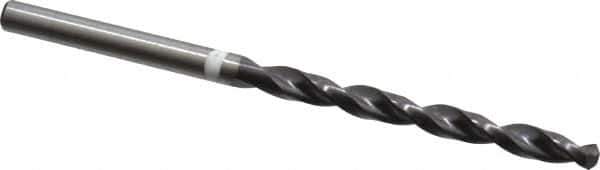 Accupro - #21 118° Cobalt Jobber Drill - TiAlN Finish, Right Hand Cut, Parabolic Flute, Straight Shank, 75mm OAL, DX Point - USA Tool & Supply