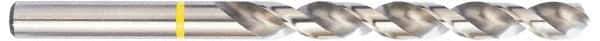 Accupro - #26 130° Vanadium High Speed Steel Jobber Drill - Bright Finish, Right Hand Cut, Spiral Flute, Straight Shank, 70mm OAL, Split Point - USA Tool & Supply