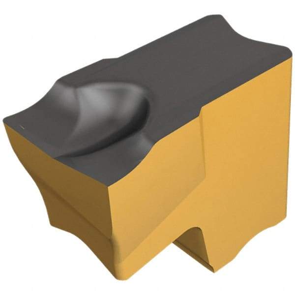 Iscar - TAG JS IC808 Grade, 0.055" Cutting Width, Carbide Cutoff Insert - 10° Right Hand Lead Angle, 0.0008" Cnr Rad, TiAlN Coated, Single End - USA Tool & Supply