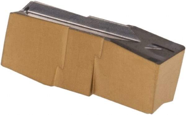 Iscar - 318020GIP Grade IC807, 3.18mm Cutting Width Carbide Grooving Insert - 13mm Max Depth of Cut, Neutral, 0.2mm Corner Radius, TiAlN Finish - USA Tool & Supply