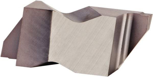 Kennametal - 3M150NG K Grade KCU25, 1.5mm Cutting Width Carbide Grooving Insert - 2.39mm Max Depth of Cut, Right Hand, 0.19mm Corner Radius, AlTiN Finish - USA Tool & Supply