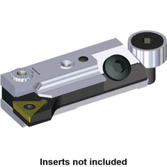 Kennametal - Series T-Style, Right Hand Cut, Boring Cartridge - 20.15mm Back of Bar to Cutting Edge, TCMT110204 Insert, 45.5mm OAL, 90° Lead Angle - USA Tool & Supply