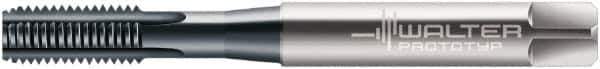 Walter-Prototyp - M6x1.00 Metric 6HX 4 Flute TiCN Finish Powdered Metal Straight Flute Machine Tap - Bottoming, Right Hand Thread, 80mm OAL, 15mm Thread Length, Oversize - Exact Industrial Supply