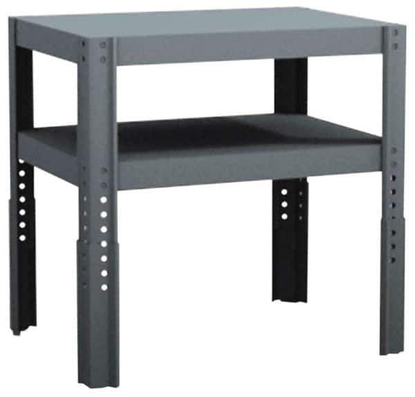 Value Collection - 24 Wide x 18" Deep x 18 to 24" High, Steel Work Table - Comfort Edge, Adjustable Height Legs - USA Tool & Supply