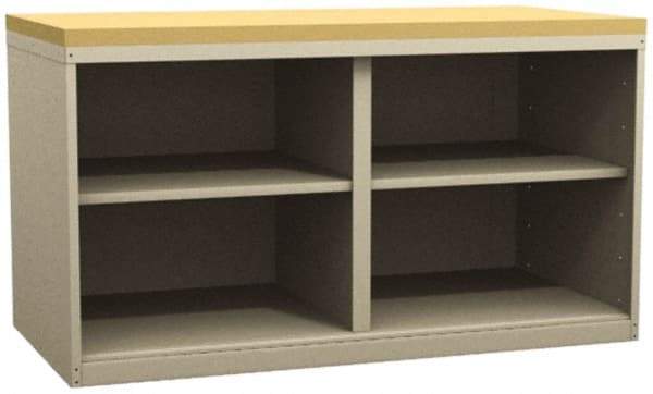 Value Collection - Cabinet Bench - Maple Top, Tan, 72" Wide x 34" High - USA Tool & Supply
