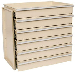 Value Collection - Steel Workbench & Workstation Drawer Kit - 27-1/4" Deep, 27-1/4" High, Use with 60" Cabinet Bench - USA Tool & Supply