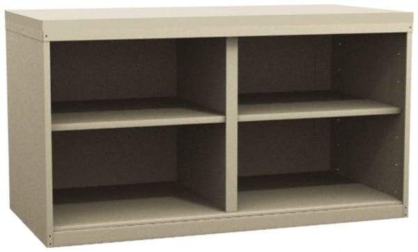 Value Collection - Cabinet Bench - Steel Top, Tan, 72" Wide x 34" High - USA Tool & Supply