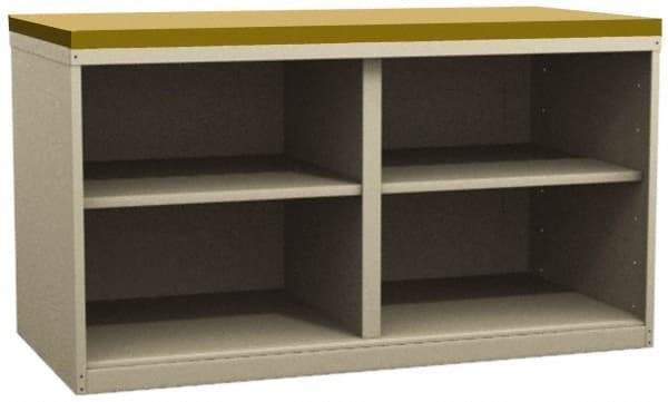 Value Collection - Cabinet Bench - Shop Top, Tan, 72" Wide x 34" High - USA Tool & Supply