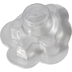 Made in USA - Flame Retardent ABS Housing Plastic Bearing Flange Mount - 4-1/8" Wide x 4-5/16" Outside Diam - USA Tool & Supply