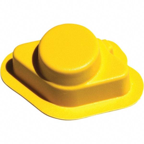 Made in USA - Flame Retardent ABS Housing Plastic Bearing Flange Mount - 2-9/16" Wide x 2-3/4" Outside Diam - USA Tool & Supply