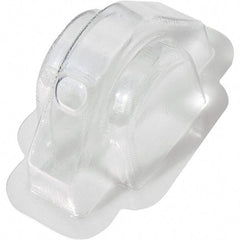 Made in USA - Plastic Housing Plastic Bearing Flange Mount - 2-3/4" Wide x 2-15/16" Outside Diam - USA Tool & Supply