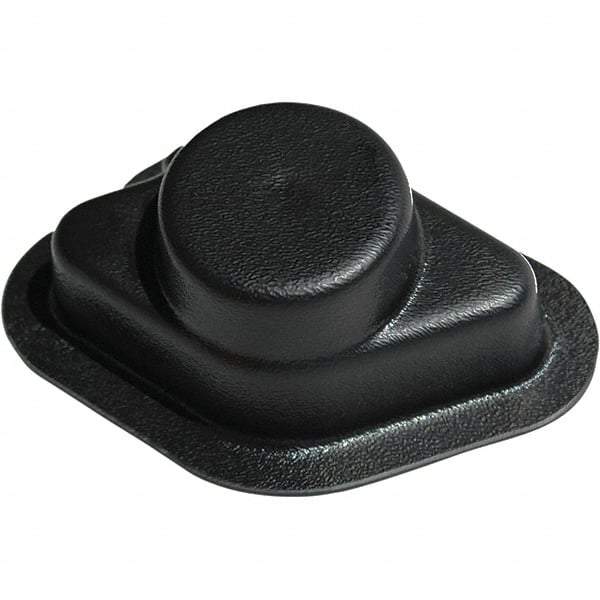 Made in USA - Flame Retardent ABS Housing Plastic Bearing Flange Mount - 6-1/2" Wide x 6-11/16" Outside Diam - USA Tool & Supply