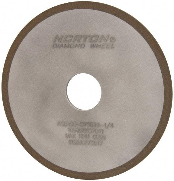 Norton - 6" Diam x 1-1/4" Hole x 1/8" Thick, 150 Grit Surface Grinding Wheel - Diamond, Type 1A1, Very Fine Grade, Resinoid Bond - USA Tool & Supply