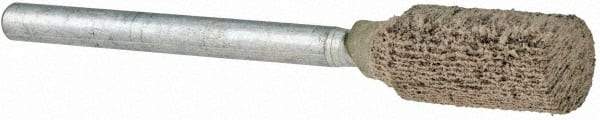 Norton - 1/4" Head Diam x 1/2" Thickness, W163, Cylinder End, Mounted Point - Fine Grade, 120 Grit, 59,990 RPM - USA Tool & Supply