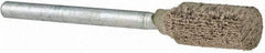 Norton - 1/4" Head Diam x 1/2" Thickness, W163, Cylinder End, Mounted Point - Fine Grade, 120 Grit, 59,990 RPM - USA Tool & Supply