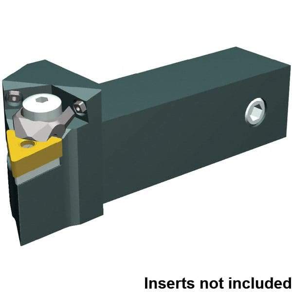 Kennametal - MTJN, Left Hand Cut, 93° Lead Angle, 25mm Shank Height x 25mm Shank Width, Negative Rake Indexable Turning Toolholder - 107mm OAL, TNMA 1604.. Insert Compatibility, Series Kenloc - USA Tool & Supply