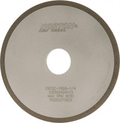 Norton - 6" Diam x 1-1/4" Hole x 1/4" Thick, 120 Grit Surface Grinding Wheel - CBN, Type 1A1, Fine Grade, Resinoid Bond - USA Tool & Supply