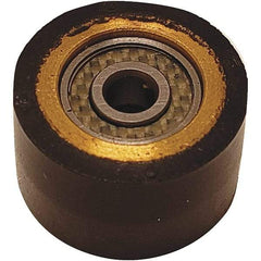 Dynabrade - 5/8" Wide Contact Arm & Wheel Assembly - 18" Belt Length, Crowned, Rubber, 70" Contact Wheel Diam - USA Tool & Supply