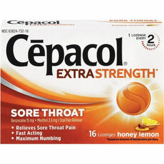 Cepacol - Honey Lemon Flavor Cough Drop Lozenges - Sore Throat Relief - USA Tool & Supply