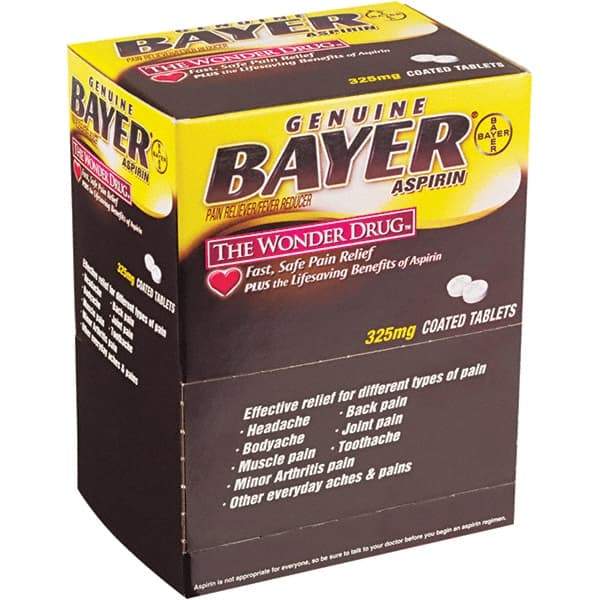 Bayer - Aspirin Tablets - Headache & Pain Relief - USA Tool & Supply