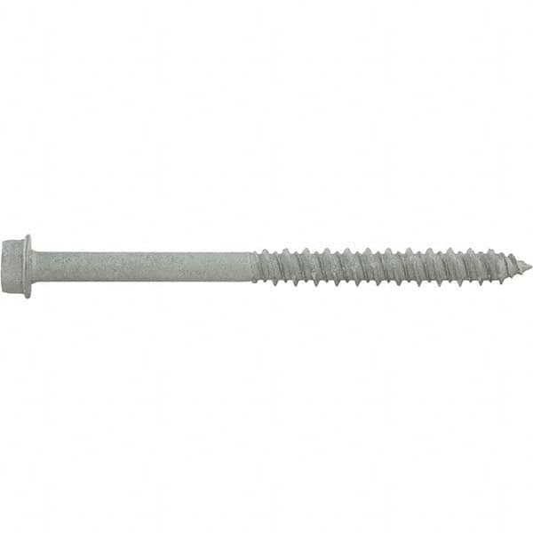 DeWALT Anchors & Fasteners - 1/4" Diam, 6 Length Under Head, Hex Drive Concrete Screw & Masonry Fastener - USA Tool & Supply