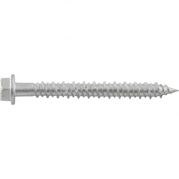 DeWALT Anchors & Fasteners - 1/4" Diam, 4 Length Under Head, Hex Drive Concrete Screw & Masonry Fastener - USA Tool & Supply
