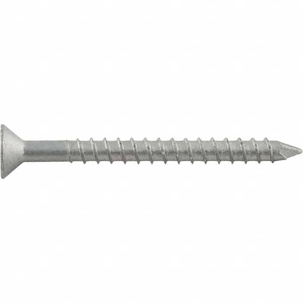 3/16″ Diam, 1-1/4 Overall Length, Phillips Drive Concrete Screw & Masonry Fastener Stainless Steel, StalGard GB Finish