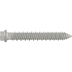 DeWALT Anchors & Fasteners - 5/16" Diam, 2-1/4 Length Under Head, Hex Drive Concrete Screw & Masonry Fastener - USA Tool & Supply
