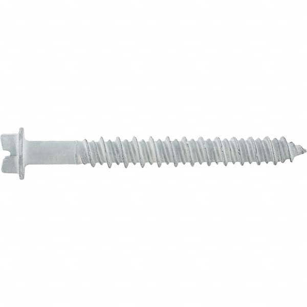 DeWALT Anchors & Fasteners - 1/4" Diam, 5 Length Under Head, Hex Drive Concrete Screw & Masonry Fastener - USA Tool & Supply