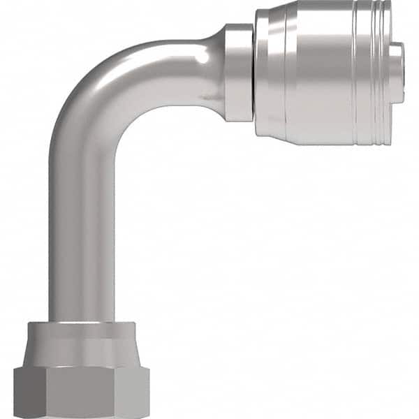 Eaton - Hydraulic Hose Fittings & Couplings Type: Female ORS Swivel Long Drop 90 Elbow Hose Diameter: 1.438 (Inch) - USA Tool & Supply