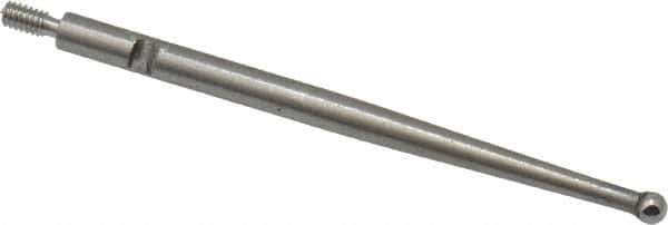 SPI - 0.08" Ball Diam, Carbide, Ball Test Indicator Contact Point - 1.45" Contact Point Length, Use with Interapid Test Indicators - USA Tool & Supply