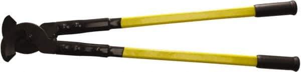 H.K. Porter - 32" OAL, 1,200 MCM Capacity, Cable Cutter - Oval Head, Rubber Grips Handle - USA Tool & Supply