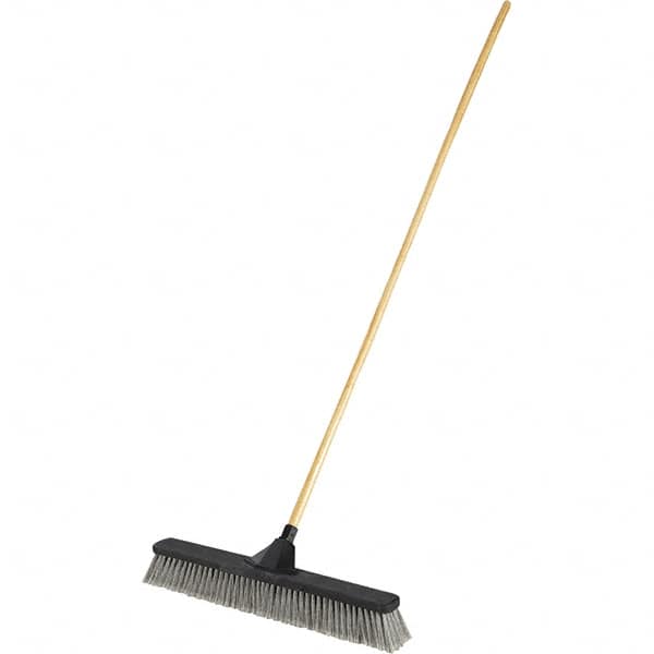 Rubbermaid - 24" Fine Particle Polyethylene Push Broom - USA Tool & Supply