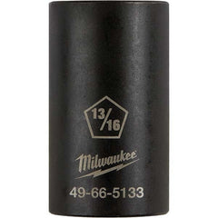 Milwaukee Tool - 1/2" Drive 13/16" Universal Thin Wall Nonsparking Deep Impact Socket - USA Tool & Supply