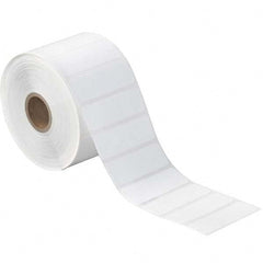 Value Collection - Pack of 12 Rolls, 1,780 Labels per Roll, 2-1/4" x 3/4" White Paper Thermal Labels - USA Tool & Supply