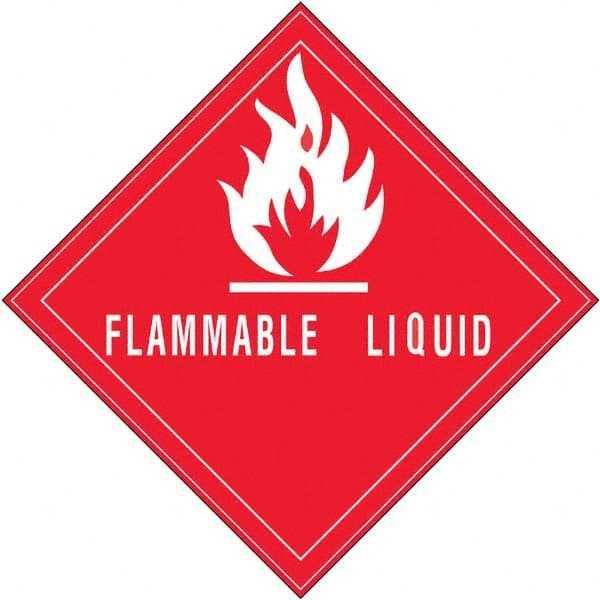 Tape Logic - Shipping Label, Header: Flammable Warning - USA Tool & Supply