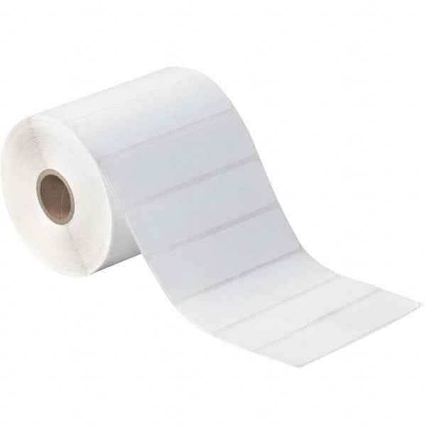 Value Collection - Pack of 12 Rolls, 1,310 Labels per Roll, 4" x 1" White Paper Thermal Labels - USA Tool & Supply