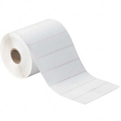 Value Collection - Pack of 12 Rolls, 1,310 Labels per Roll, 4" x 1" White Paper Thermal Labels - USA Tool & Supply