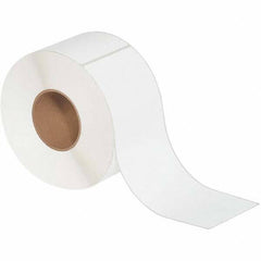 Value Collection - Pack of 4 Rolls, 500 Labels per Roll, 4" x 12" White Matte Coated Facestock Thermal Labels - USA Tool & Supply