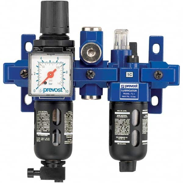 Prevost - Filter, Regulator & Lubricator (FRL) Units Configuration: 2 Pc. Filter/Regulator-Lubricator Body Type: Standard - USA Tool & Supply