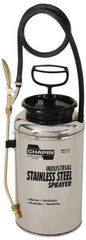 Chapin - 2 Gal Garden Hand Sprayer - Stainless Steel Tank, Wide Mouth, Reinforced Hose, For Industrial Applications - USA Tool & Supply