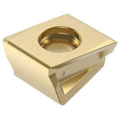 Kennametal - LNGQ120608 GE Grade KCSM40 Carbide Milling Insert - TiN Coated, 1/4" Thick, 4.9mm Inscribed Circle - USA Tool & Supply